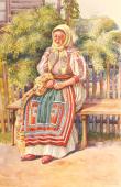 Rumunská žena v kroji