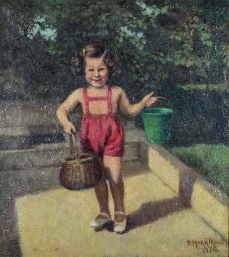 Děvčátko s košíčkem