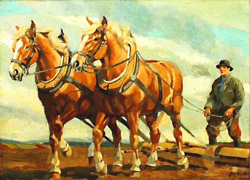 Oráč s koňmi